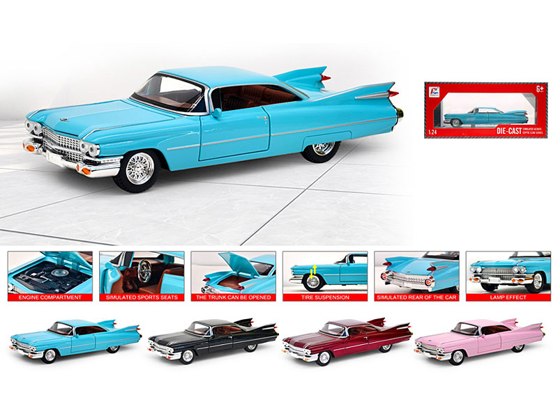1:24 Die Cast Car Pull Back W/L_S(4C) toys
