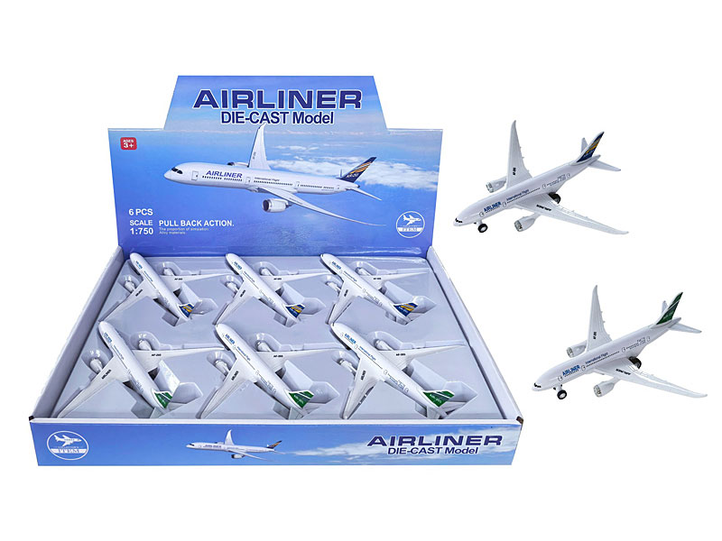 Die Cast Airplane Pull Back(6in1) toys