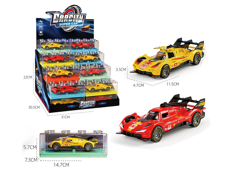 1:36 Die Cast Racing Car Pull Back(32in1) toys