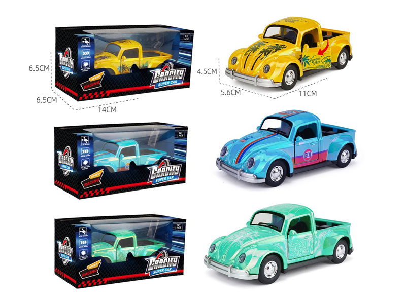 1:36 Die Cast Car Pull Back(3C) toys