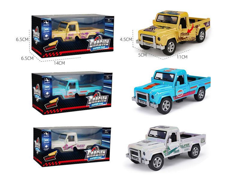 1:36 Die Cast Car Pull Back(3C) toys