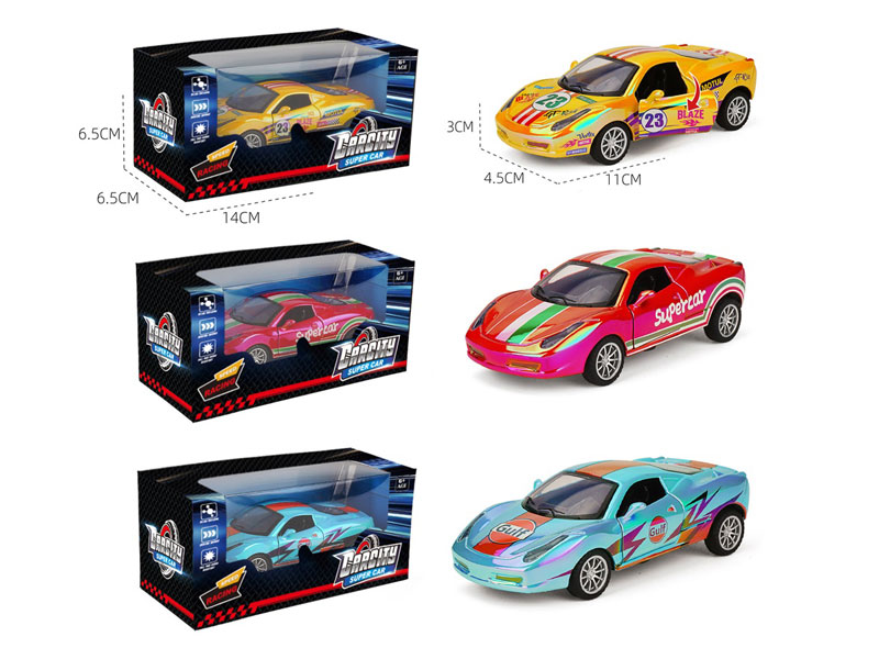 1:36 Die Cast Car Pull Back(3C) toys