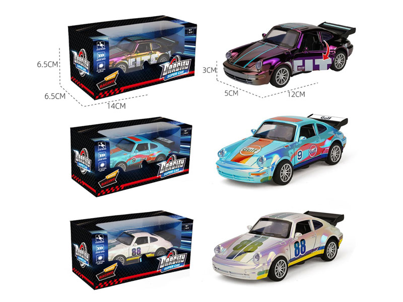 1:36 Die Cast Car Pull Back(3C) toys