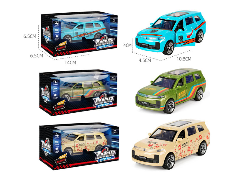 1:36 Die Cast Car Pull Back(3C) toys
