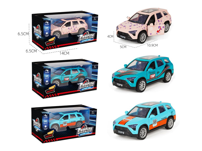 1:36 Die Cast Car Pull Back(3C) toys