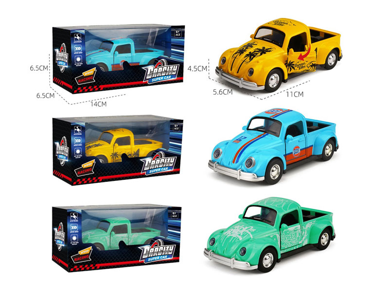1:36 Die Cast Car Pull Back(3C) toys