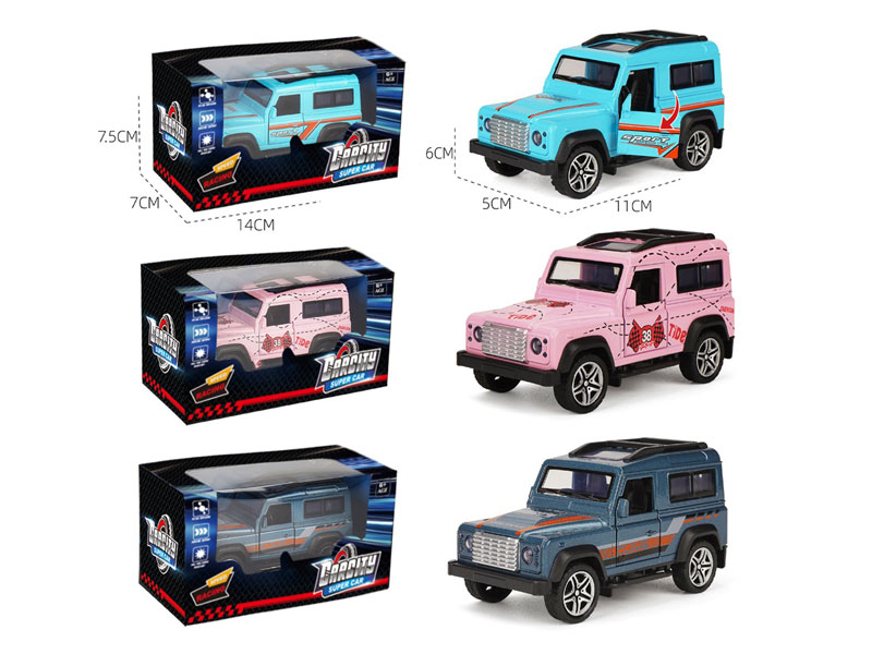 1:36 Die Cast Car Pull Back(3C) toys