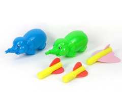 Press Elephant W/Whistle(2in1) toys