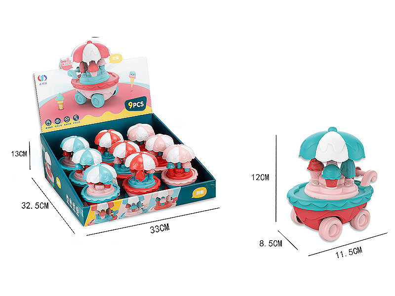 Press Ice Cream Cart(9in1) toys