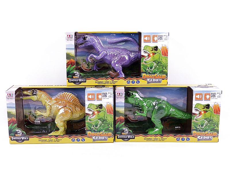 Press Dinosaur W/L_S(3C) toys