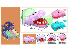 英文版迷你压力咬手河马无带链条（12只庄）