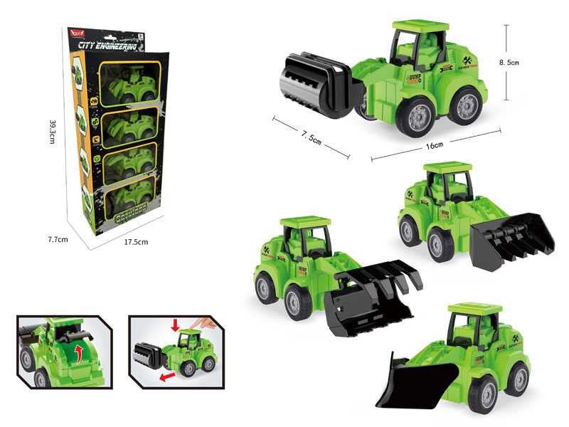 Press Farmer Truck(4in1) toys