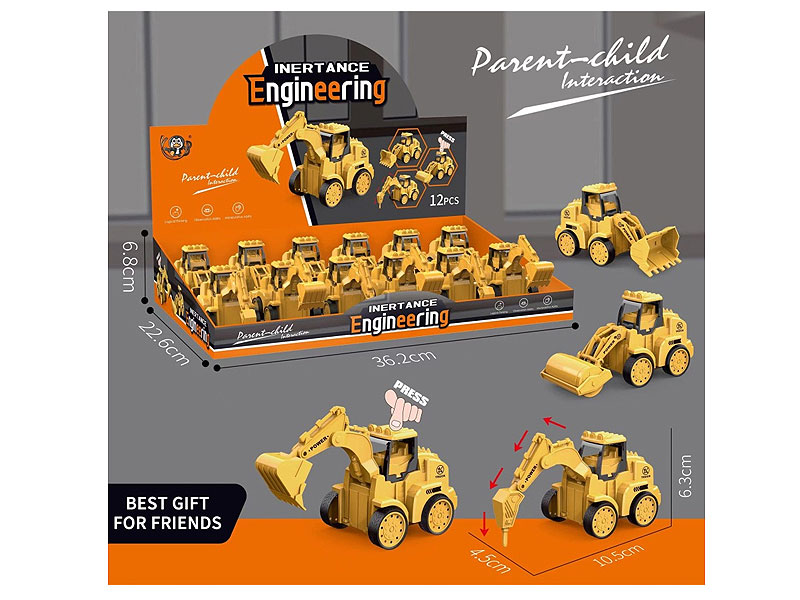 Press Construction Truck(2in1) toys