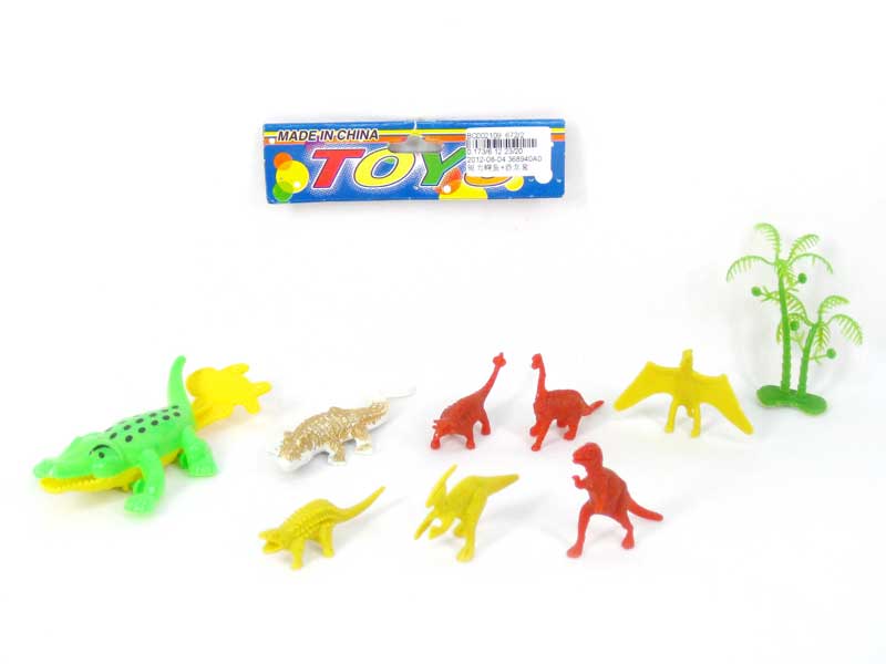 Press Cayman & Dinosaur Set toys