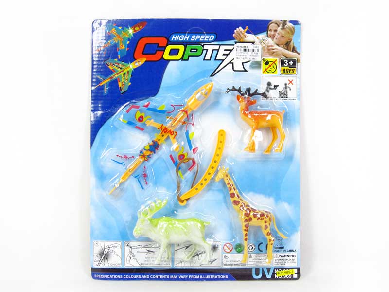 Shoot And Glide Airplane W/L(2C) toys