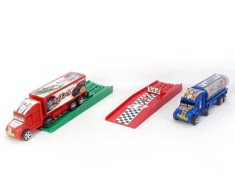 Press Container Truck & Tank Truck(2S) toys