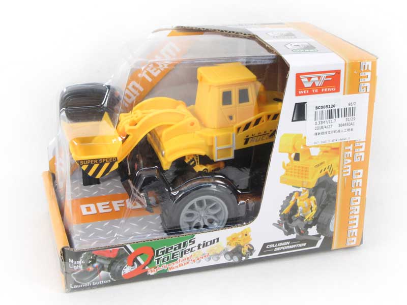 Press Transforms Robot Construction Truck toys