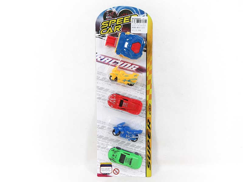 Press Racing Car & Mororcycle(4in1) toys