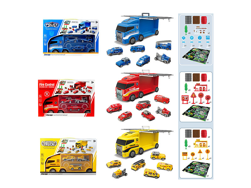 Press Container Truck Set(3S) toys