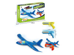 Press Airplane Gun W/L(3C) toys