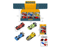 1:64 Die Cast Equation Car Press(12in1) toys