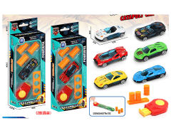 圆钮弹射合金车(2款)