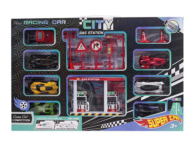 Die Cast Racing Car Set Press toys