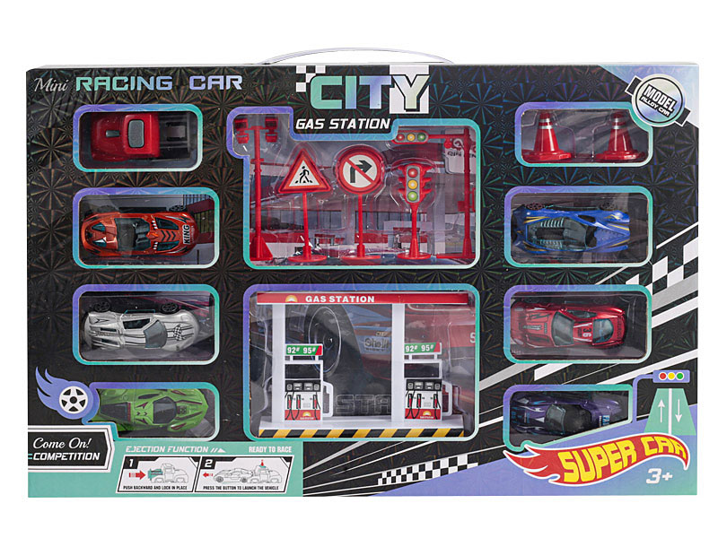 Die Cast Sports Car Set Press toys