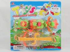 Wind-up Helicopter & Pull Back Car(4in1)