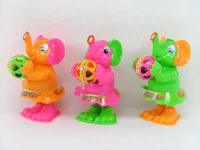 Wind-up Elephant W/Bell(3C) toys