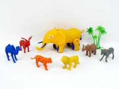 Wind-up Elephant & Beastie(2C) toys