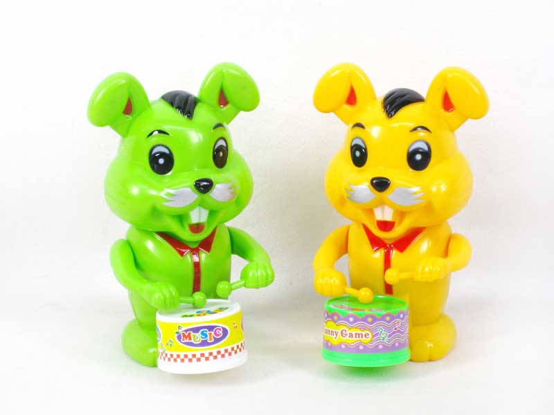 Wind-up Play The Drum Rabbit(3C) toys