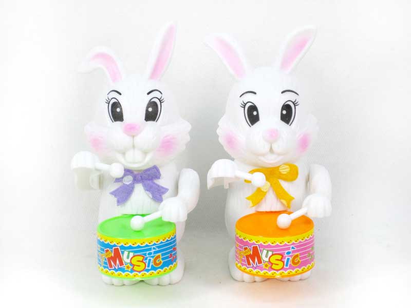 Wind-up Play The Drum Rabbit(4C) toys