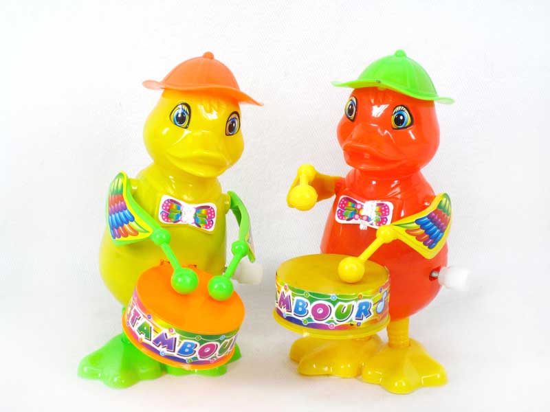 Wind-up Play The Drum Duck(2C) toys