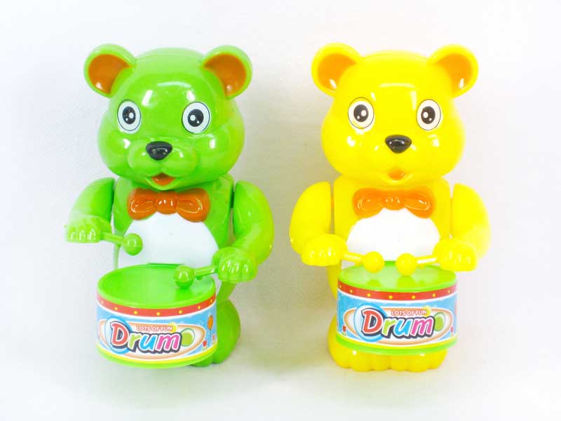Wind-up Play The Drum Bear(2C) toys