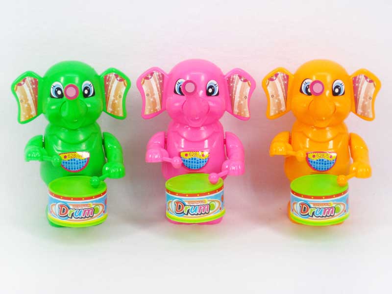 Wind-up Beating Drum Elephant(3C) toys