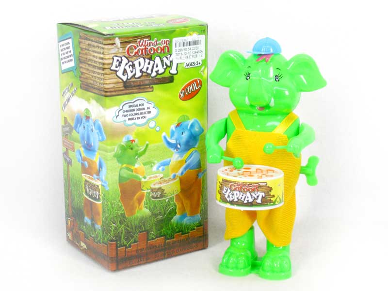 Wind-up Play The Drum Elephant(2C) toys