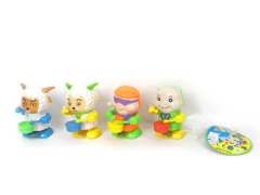 Wind-up Play The Drum Sheep & Wind-up Play The Drum Cat(4in1