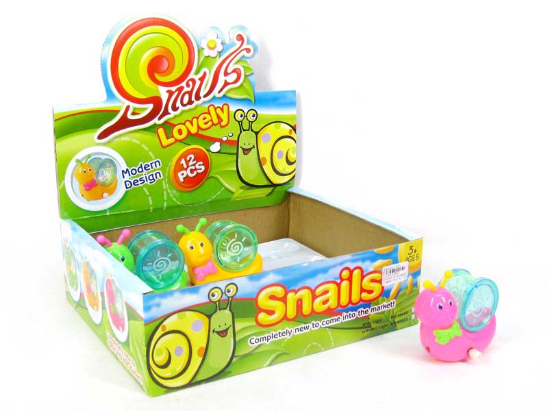 Wind-up Snail W/L(12in1) toys