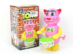 Wind-up Play The Drum Cat