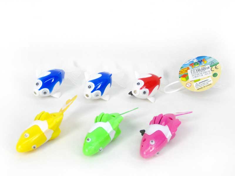 Wind-up Swimming Fish(6in1) toys
