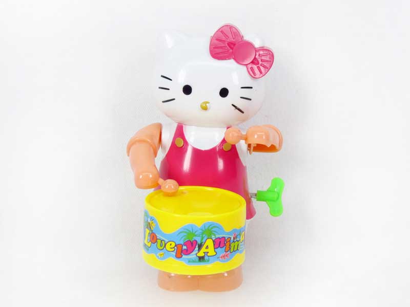 Wind-up Play The Drum KT Cat(2C) toys
