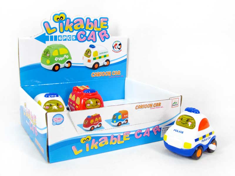 Wind-up Police Car W/L_M(6in1) toys