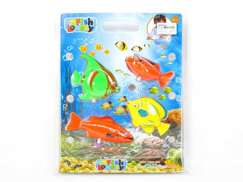 Wind-up Swimming Fish(4in1) toys