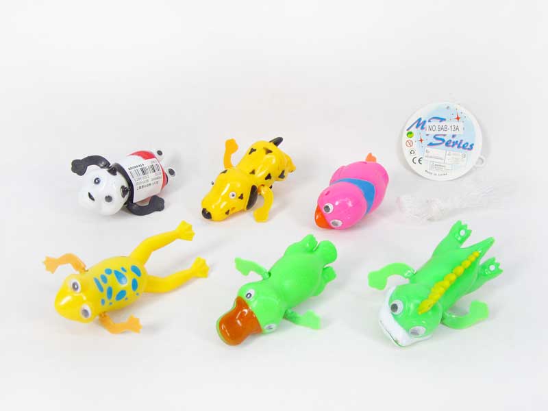 Wind-up Swimming Animal(6in1) toys