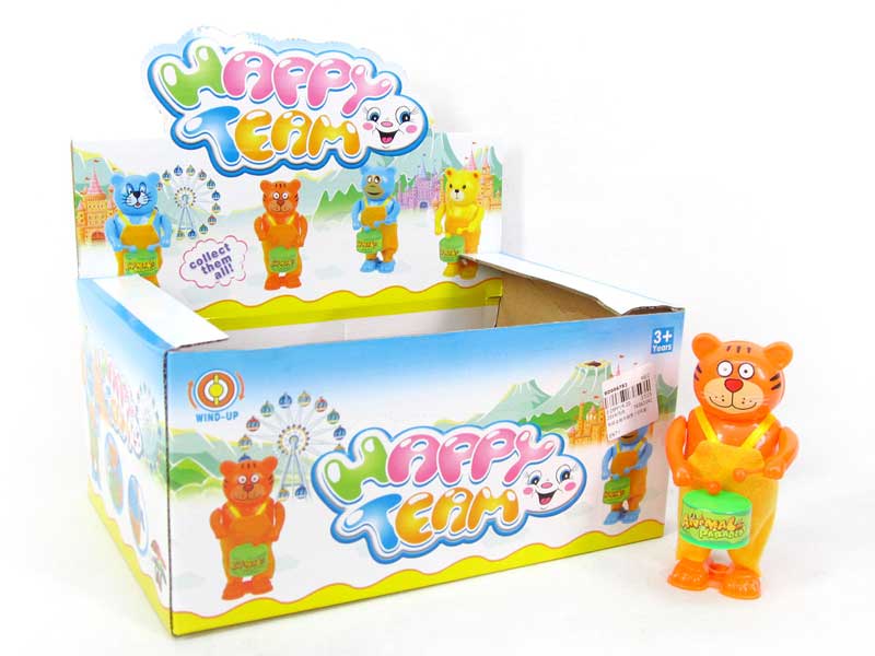 Wind-up Play The Drum Tiger(12in1) toys