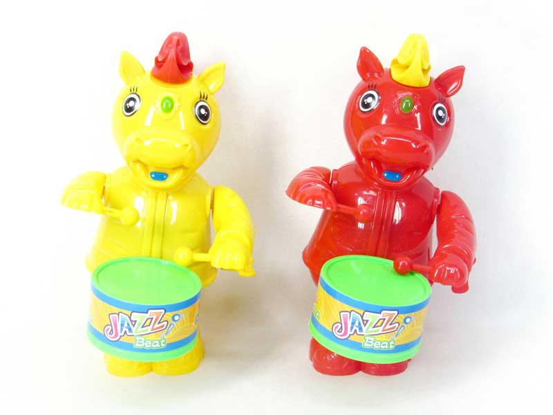 Wind-up Play The Drum Horse(2C) toys