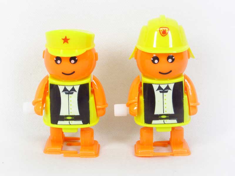 Wind-up Police Man & Fire Protection Man(2S) toys
