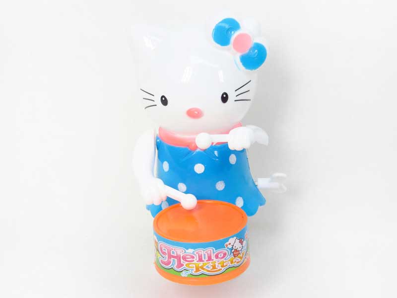Wind-up Play The Drum KT Cat(3C) toys