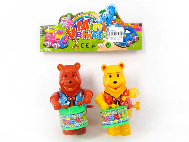 Wind-up Play The Drum Bear(2in1) toys